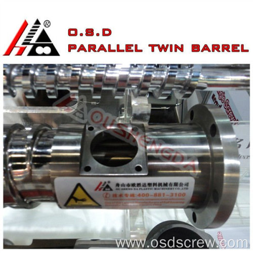 38CrMoAlA Parallel twin Screw and Barrel for plastic extruder machine(screw barrel manufacturers)